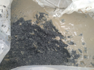 Отход отработанного активированного угля из кокосовой стружки 